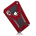Kitoo Defender Designed for iPhone XR Eco-Friendly Case with Kickstand, Military Grade Shockproof 12ft. Drop Tested - Red