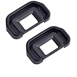 Eggsnow Eyepiece/Eye Cupï¼ˆ2 Packï¼‰Canon EB Replacement for Canon EOS 5D 6D 40D 50D 70D 60D 80D 6D2 5D2 D60 and more Camera Viewfinder 18MM