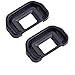 Eggsnow Eyepiece/Eye Cup（2 Pack）Canon EB Replacement for Canon EOS 5D Mark II 5D 6D 70D 60D 60Da 50D 40D Camera Viewfinder