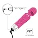 Luxsire Cordless Therapeutic Wand Massager Waterproof Elegant Power USB Rechargeable 8 Powerful Speeds & 20 Pulsating Patterns Vibration For Muscle Aches & Sports Recovery (Pink)
