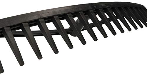 KOTARBAU® Robuster Rechen 610 mm Laubbesen Laubharke Fächerbesen Laubfeger Laubfächer Laubrechen aus Kunststoff Schwarz… – Bild 8