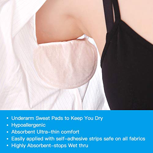 Underarm Sweat Pads - Fight Hyperhidrosis [100 Pack] for Men and Women Underarm Armpit Sweat Pads Shield Dress Shields Sweat Guard - Thumbnail 3