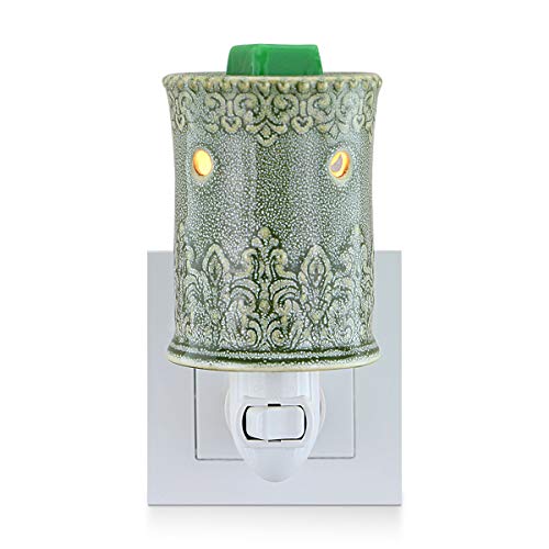 STAR MOON Plug in Warmers for Wax Melt, Pluggable Home Fragrance Diffuser, Bas-Relief Craft, No Flame, with One More Bulb, Roman Relief