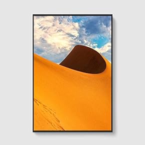 Framed Canvas Home Artwork Decoration Desert Canvas Wall Art for Living Room, Bedroom - 16x24 inches
