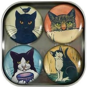 Decorative Fridge Magnets - Cats by Bottman Designs