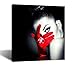 Hello Artwork - Fashion Poster Printed on Canvas Painting Beautiful Woman With Diamond Ring Picture Canvas Wall Art Prints Stretched and Framed For Home Modern Decoration As A Gift 24''x24''