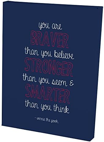 Braver, Stronger, Smarter Canvas Wall Art