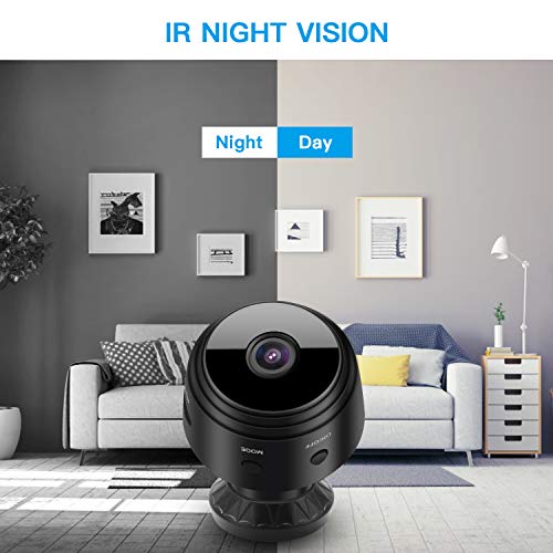 Spy Camera, Wireless Hidden HD 1080P Mini Portable Home Security Battery Powered Covert Nanny Cam, Small Indoor WiFi Video Recorder- Motion Activated/Night Vision Remote Monitor Phone App