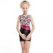 One-piece Colorful Ribbons Gymnastics Leotard Sleeveless Dance unitards for Little Girl, 130