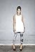 Skinni Fit Ladies/Womens Extra Long Stretch Tank Top / Vest (XL) (White)