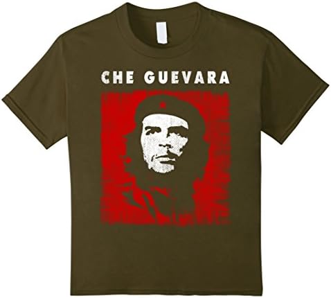 unisex-child Che Guevara Vintage Retro T-Shirt 8 Olive