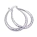 Foreverstore 925 Sterling Silver hoop Earrings Eardrop for Women Girls Fashion Jewelry