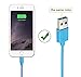 Charger(TM) 3Pcs 6Ft Charging Cord, Data Sync Charger Cable for iPhone 7 7 Plus 6S 6S Plus SE 5S 5C 5 iPad Air Mini iPad 4th iPod (Blue)