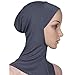 Ksweet Women's Sofa Hijab Undercap Neck Cover Under Head Ninja Underscarf Scarf Caps, Black - Grey - Lightbrown - Lightpink, One Size