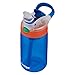 Contigo Kids Gizmo Flip Water Bottles, 14oz, French Blue/Coral, 2-Pack
