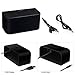 [Holiday Present] iXCC Portable Wireless Bluetooth Speaker V4.0 Water Resistant Dual-Driver Stereo Speakers with Enhanced HD Bass, Built-in Mic and Aux Input - Black