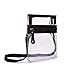 Small Clear Cross-body Messenger Bag - Multi Pocket - Long Adjustable Strap - NFL Stadium Approved