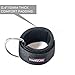 EXOUS BODYGEAR Ankle Straps Cable Attachments - Padded Ankle Cuffs - Thick 10mm Padded D-Ring - for Glute - Leg & Gym Machine Workouts (Pink logo Pair)