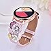 V-MORO Strap Compatible with Galaxy Watch Active2 40mm 44mm Bands Rose Gold Women 20mm Fashion Flower Genuine Leather Band Replacement for Samsung Galaxy Watch Active 2 40mm 44mm/Galaxy Watch 42mm