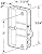 Slide-Co 12324 Screen Door Latch and Pull with Security Lock, Black Plastic