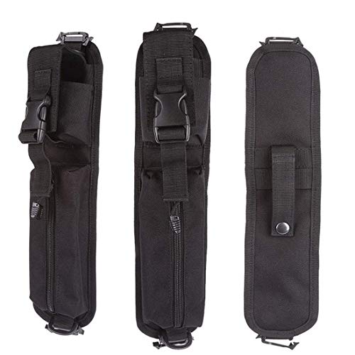 LIVIQILY Two Colors Tactical Molle Accessory Pouch Backpack Shoulder Strap Bag Hunting Tools Pouch (Black)