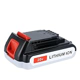 Biswaye 2.5Ah 20V Lithium Battery LBXR20 Replacement for Black & Decker 20-Volt MAX Cordless Tool LCC221 Battery LB20 LBX20 LBXR2020 LBXR2020-OPE LB2X4020 LB2X4020-OPE