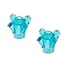 Lego Parts: Rock 1 x 1 Crystal 4 Point (PACK of 2 - Transparent Light Blue Crystals)