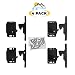 Camp'N - 4 Pack - Push Catch - Latch - Grabber - Holder for RV Cabinet Doors with Mounting Hardware - 5 lbs Pull Force - Perfect for RV, Trailer, Camper, Motor Home, Cargo Trailer - OEM Replacement