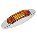 Partsam 4x Amber 3 LED Trailer Truck Boat Side Marker Light Lamp 12V Waterproof