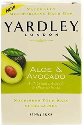 Yardley Yardley Bar Soap, Botanical Aloe &amp; Avocado, 4.25 Ounce