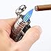 Torch Lighter Triple Jet Flame Refillable Butane Lighter 1 Pack Gas Fluid Lighter Jet Torch Lighters-Butane NOT Included (Silver)thumb 1