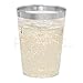 DRINKET Silver Plastic Cups 10 oz Clear Plastic Cups/Tumblers Fancy Plastic Wedding Cups With Silver Rim 50 Ct Disposable For Party Holiday and Occasions SUPER VALUE PACK