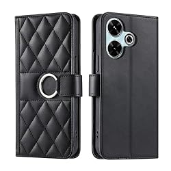 Lucyliy Compatible with Xiaomi Poco M6 4G Case Flip