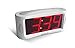 Travelwey LED Digital Alarm Clock - No Frills Simple Operation, Large Night Light, Alarm, Snooze, Brightness Dimmer, Big Red Digit Display (White)