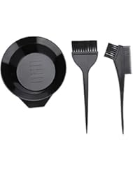 3 PCS Professional Salon Hair Coloring Dyeing Kit New Version Hair Dye Brush and Bowl Set - Dye Brush & Comb/Mixing Bowl/Tint Tool, Perfect Tools for Hair Tint Dying Coloring Applicator