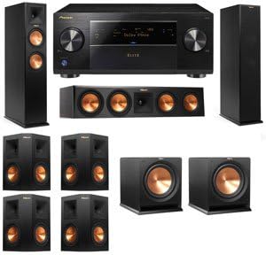 Klipsch RP-260F Tower Speakers-RP-450C-R112SW-7.2-Pioneer Elite SC-85