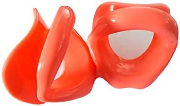 2 Pcs Silicone Lips Face Slimmer Lip Exerciser Muscle Lips Trainer Tightener Face-lift Slimmer Anti-Wrinkle Anti-Aging Skin Care Product for Women (Red)