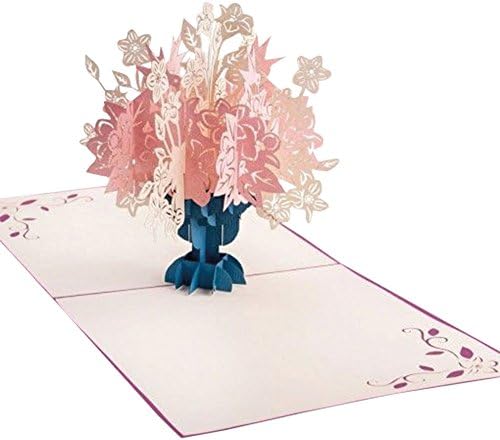 Floral Bouquet 3D Pop-Up Kirigami Art Card