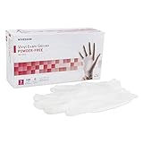 Vinyl Exam Glove, SMALL, Powder Free, Latex Free, Smooth, 100 Count Box - Case of 10 Boxes = 1000 Gloves