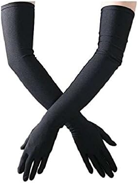 Kyron Fashions Unisex Cotton Driving Gloves (Dr-Co1-Black_Black_Free Size)