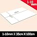 Shanghaipop 1Pcs EVA Foam Sheets 35x50cm Kids Handmade DIY Craft Cosplay Model 1~10mm Thickness (35cm x 100cm x 5mm, White)