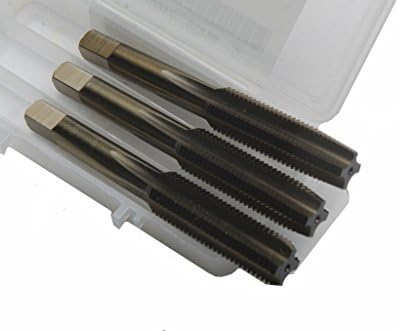 Triumph Twist Drill 71607 7/16-20 NF T66HDSET High Speed Steel Taper, Plug and Bottom Tap Thundertap Bronze Oxide Coated