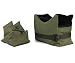 Twod Outdoor Shooting Rest Bags Target Sports Shooting Bench Rest Front & Rear Support SandBag Stand Holders for Gun Rifle Shooting Hunting Photography - Unfilled-Amy Green primary