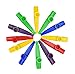 12Pcs Kazoo With 20Pcs Kazoo Flute Diaphragms, Durable Plastic Kazoo Musical Instruments, Good Companion for Guitar, Ukulele, Violin and Keyboard (Yellow, green,blue,red,purple)