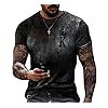 JFX 3D Print Gradient T-Shirt mannen Polyester Poker Sport Korte Mouwen Ronde Hals Kleur Matching Beach