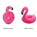 Inflatable Floating Flamingo Drink Holder 12 Pack Swimming Pool Float Coasters Coke Cup Holder for Beverage Cans Cups & Bottles - Fun Kid & Adult Pool Party …