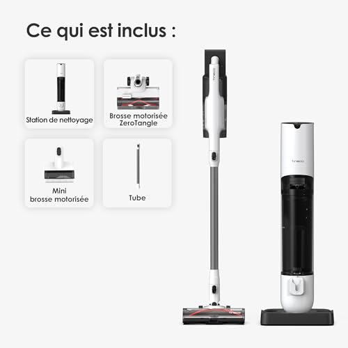 Tineco Pure One Station 5 Plus Smart Cordless Vacuum Cleaner with 2.5L Automatic Dust Base, Full Self-Cleaning, 175W Suction, ZeroTangle Technology, iLoop Smart Sensor