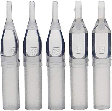 Disposable Tattoo Tips - Beoncall 100PCS Disposable Tattoo Tips Assorted for 3RL 5RL 7RL 9RL 3RS 5RS 7RS 9RS 5M1 7M1 Tattoo Needles Round Flat/Magnum Sterileze Plastic Tattoo Tips for Tattoo Supplies