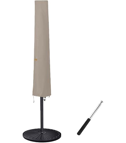 Miecoae Waterproof 15x9ft Umbrella Canopy Replacement Cover, Detachable, Washable for Balcony Table or Deck，Garden，Patio(A4) : Patio, Lawn & Garden