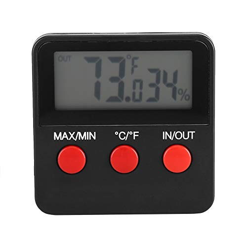 AIGGEND Thermometer Indoor-Digital LCD Thermometer Hygrometer Temp Accurate Temperature Humidity Monitor Meter for Egg Incubator Pet Keeping